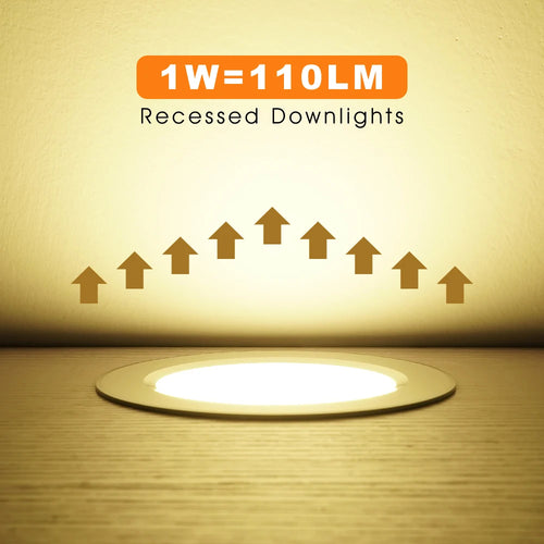 Driverless recessed LED downlight for indoor lighting - vue 2 sur 6