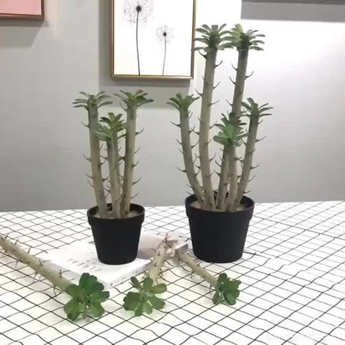 Large artificial potted plant for indoor and outdoor decoration - vue 3 sur 9