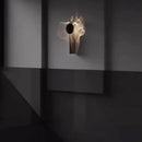 Chrome stainless steel LED wall light with science fiction style