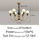 Nordic glass chandelier for a romantic and cosy interior