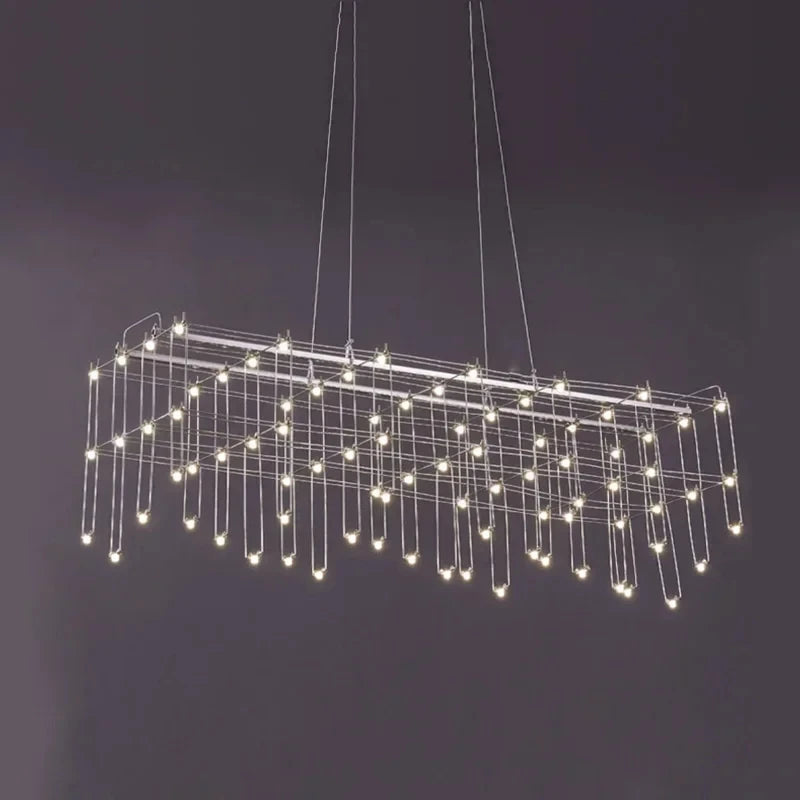 Creative postmodern LED chandelier for bar and reception