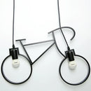 Modern iron bicycle pendant light for home decor