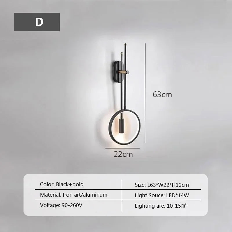 Modern LED wall light for stylish interior decor