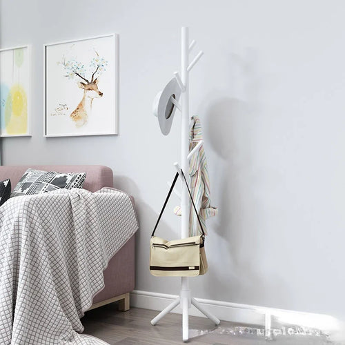 solid wood coat rack, modern and practical design - vue 5 sur 20