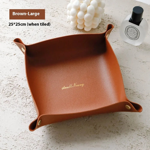 leather storage box for keys and cosmetics - vue 7 sur 7