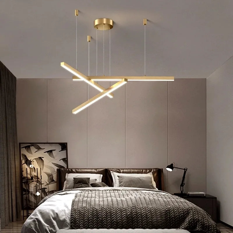 Modern creative pendant light with interchangeable design for interior decor - vue 8 sur 9