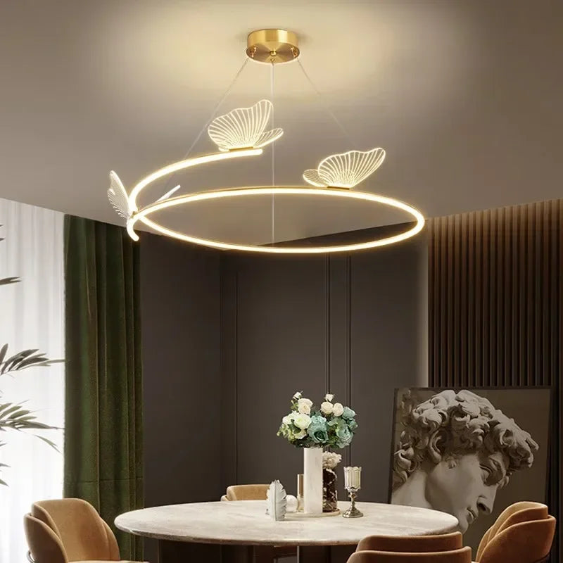 Modern butterfly chandelier creative design for interior decoration - vue 3 sur 9