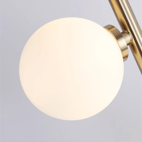 Nordic design decorative glass ball floor lamp with 9 heads - vue 7 sur 7