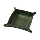 Leather storage box for desk and accessories