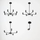 Modern adjustable iron satellite-style chandelier for decoration