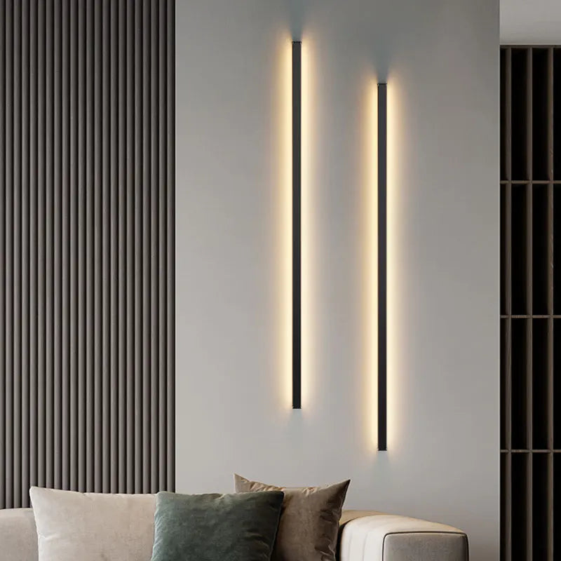 Minimalist cuboid LED wall light in aluminium with remote dimming - vue 3 sur 22
