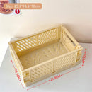 stackable foldable basket for storing makeup, jewelry, toys