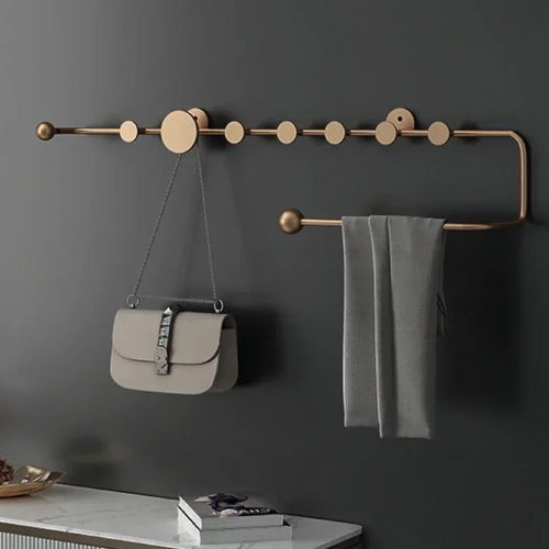 Nordic luxury decorative wall mounted clothes and hat rack - vue 5 sur 18