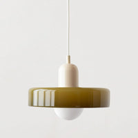 Modern colourful glass hanging chandelier for interiors
