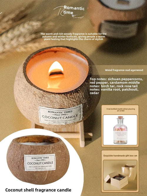 coconut scented candle gift set Christmas souvenir - vue 17 sur 20