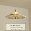 Creative Chinese-style woven bamboo chandelier for decorative lighting