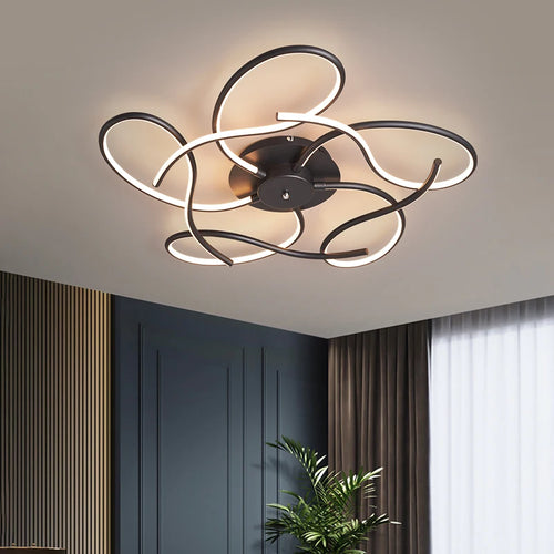 Modern minimalist ceiling light elegant indoor fixture - vue 4 sur 10