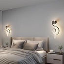 Modern spiral aluminium LED wall light
