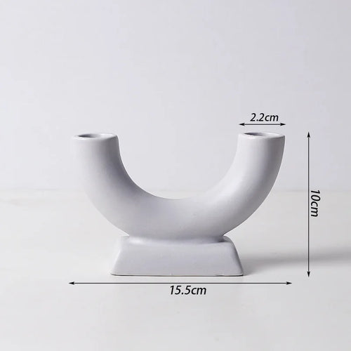 Nordic concrete candle holder for modern interior decor - vue 12 sur 14