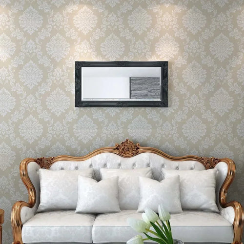 Baroque Wall Mirror, 50 cm Black, Interior Decoration Wall Wall Decoration Living Room Decoration - vue 3 sur 7