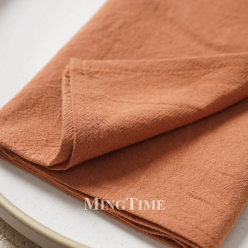 Serviette de table coton lavé style classique réutilisable - vue 8 sur 7