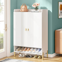 six-tier shoe rack with adjustable shelves