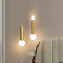 Modern long tube LED pendant light for luxury interior décor