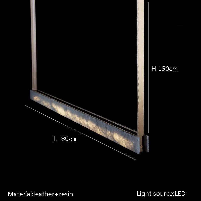 High-end modern minimalist marble effect LED chandelier