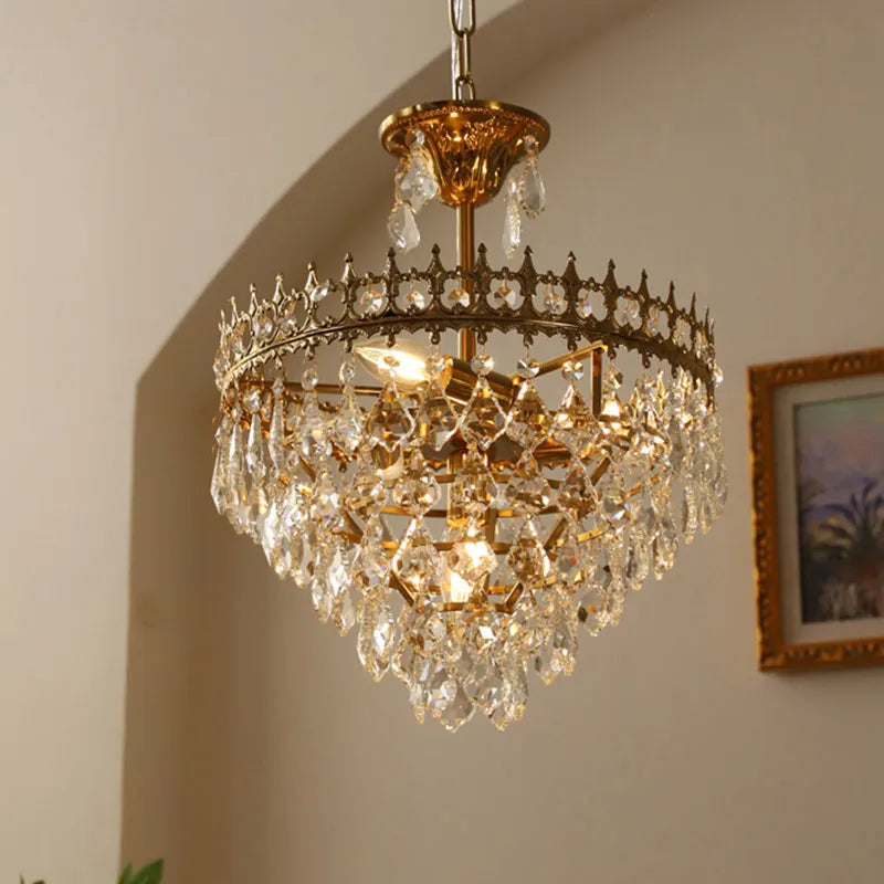 Retro crystal chandelier for elegant interior decor