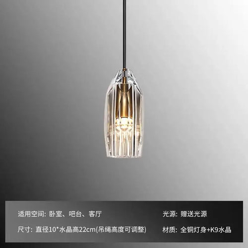 American-style crystal wall light for interior decoration - vue 8 sur 8