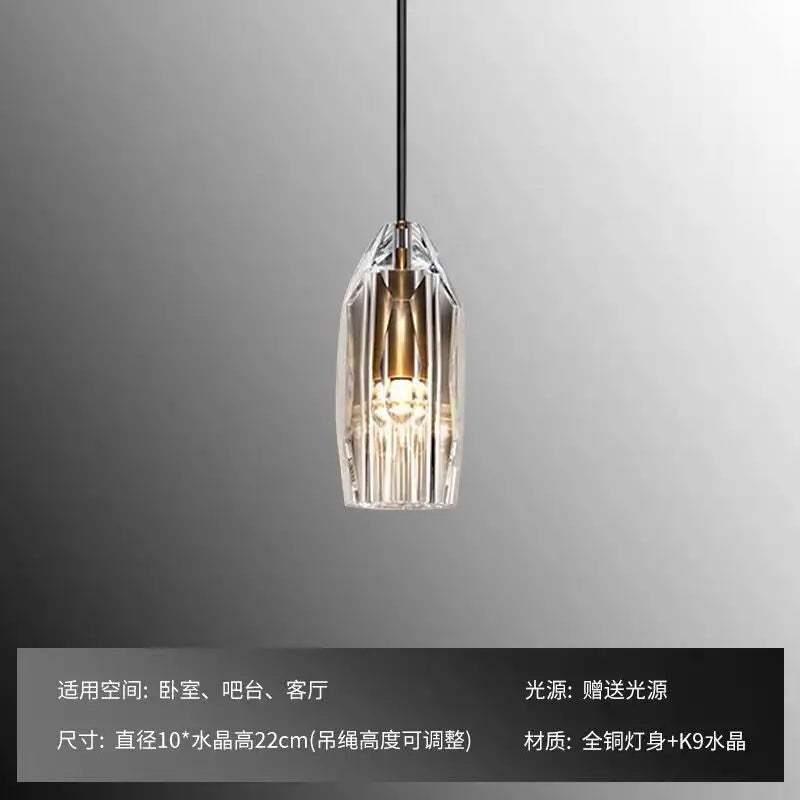 American-style crystal wall light for interior decoration - vue 8 sur 8
