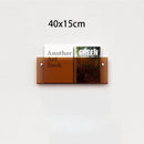 acrylic floating wall shelf magazine rack and literature organizer