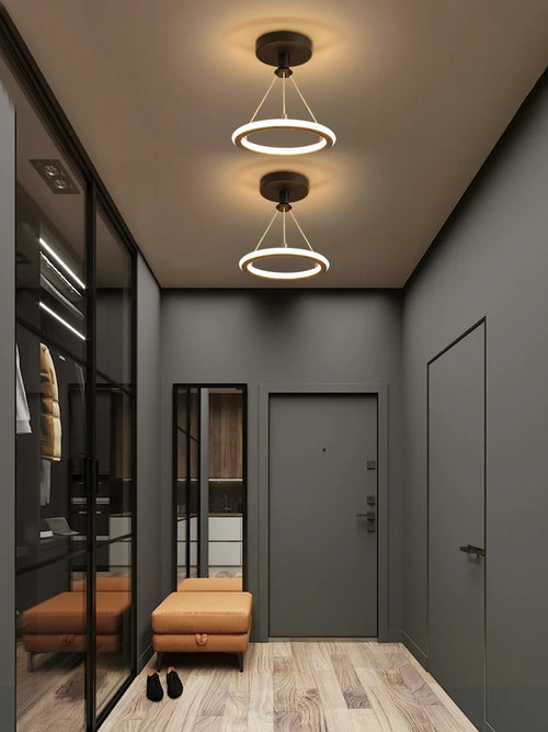 Modern LED chandelier for interior decoration and general lighting - vue 6 sur 8