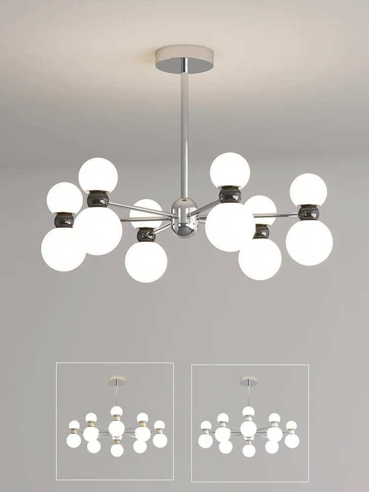Dimmable pendant chandelier for modern interior decor