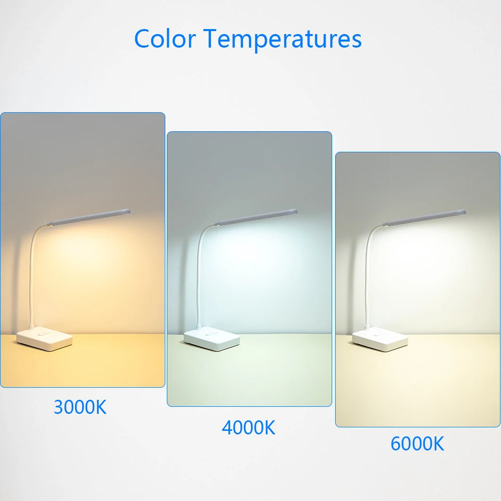 Usb touch led desk lamp with eye protection - vue 3 sur 29
