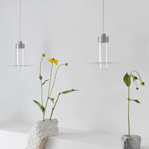 Modern glass chandelier for kitchen and living room - vue 3 sur 7