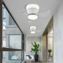 Electric metal fan for indoor and outdoor use