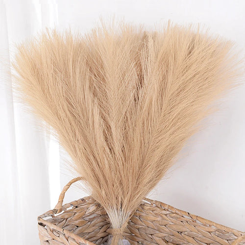 Set of artificial pampas grass bouquets for indoor decoration - vue 2 sur 15
