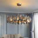 Vintage art deco crystal chandelier for indoor lighting