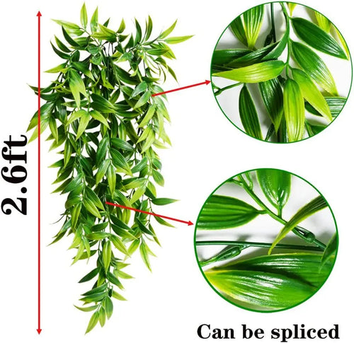 Bamboo hanging plants for outdoor garden decoration - vue 4 sur 9