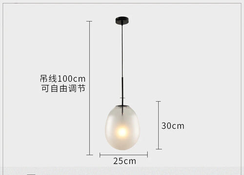 suspension en verre postmoderne pour décoration intérieure élégante - vue 8 sur 7