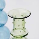 Glass candle holder for wedding decoration and table centrepiece