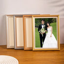 Wooden photo frame for family portraits and travel memories