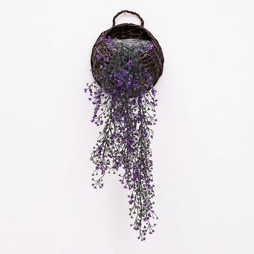 Artificial willow vine wall decoration for home, wedding and balcony - vue 5 sur 7