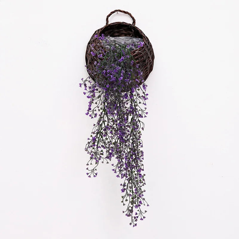 Artificial willow vine wall decoration for home, wedding and balcony - vue 4 sur 7