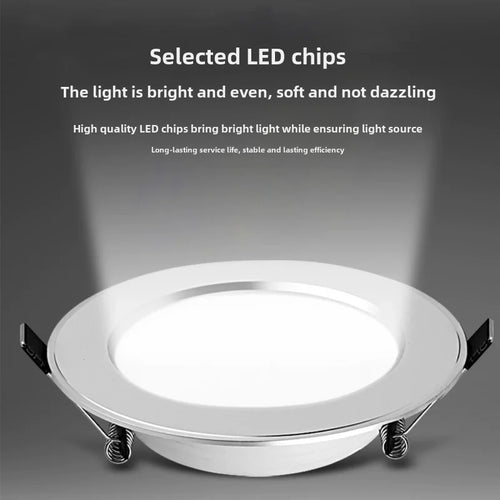 Tricolour LED ceiling light with adjustable lighting