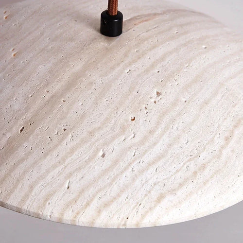 Nordic retro travertine wabi-sabi style LED pendant light - vue 5 sur 7
