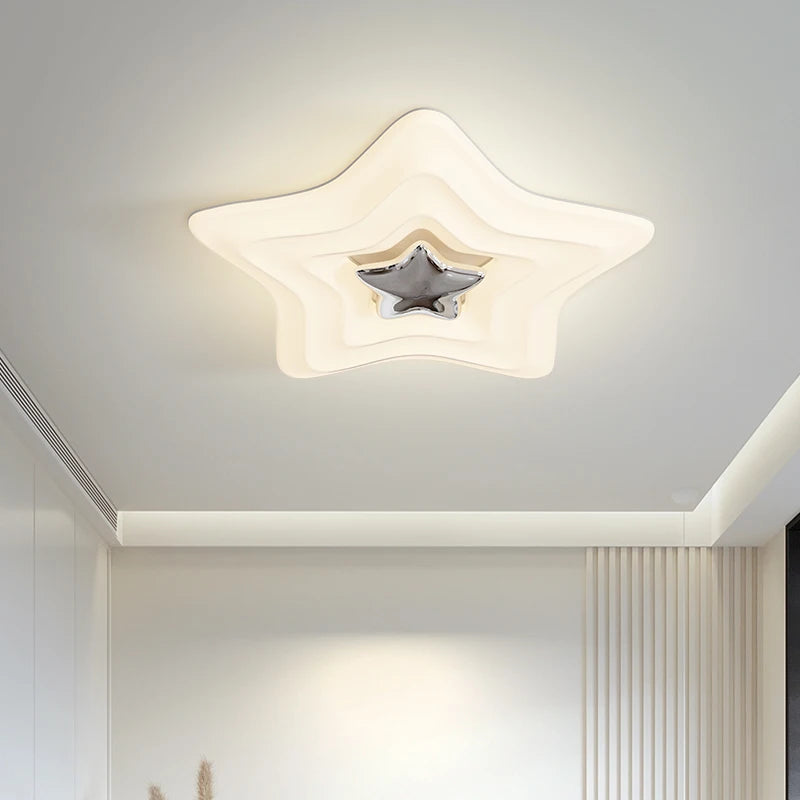 Modern round LED ceiling light for decorative indoor lighting - vue 5 sur 10