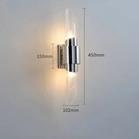 Modern gold chrome wall light