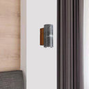Marble and wood art deco wall light for elegant interiors